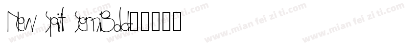 New Spirit SemiBold字体转换